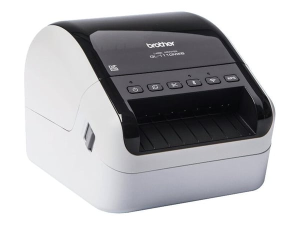 Brother QL-1110NWBc - Etikettskriver - direktetermisk - Rull (10,36 cm) - 300 x 300 dpi - inntil 68 etiketter/min - USB, Wi-Fi(n), LAN, Bluetooth 5...
