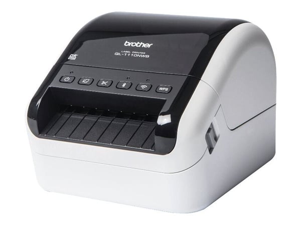 Brother QL-1110NWBc - Etikettskriver - direktetermisk - Rull (10,36 cm) - 300 x 300 dpi - inntil 68 etiketter/min - USB, Wi-Fi(n), LAN, Bluetooth 5...