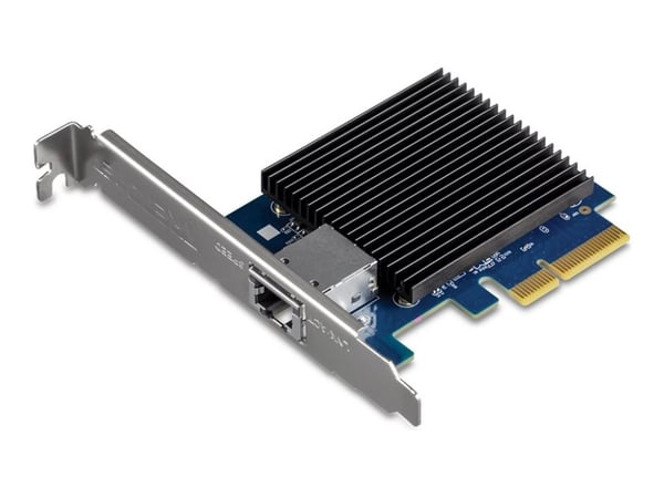 TRENDnet TEG-10GECTX - Nettverksadapter - PCIe 2.0 x4 lav profil - 10Gb Ethernet x 1 - TAA-samsvar