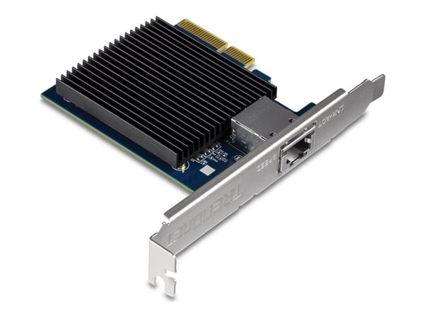 TRENDnet TEG-10GECTX - Nettverksadapter - PCIe 2.0 x4 lav profil - 10Gb Ethernet x 1 - TAA-samsvar