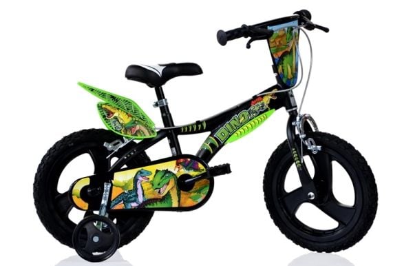 Dino Bikes barne-Sykkel Dino Bikes 616-DSA, svart/grønn