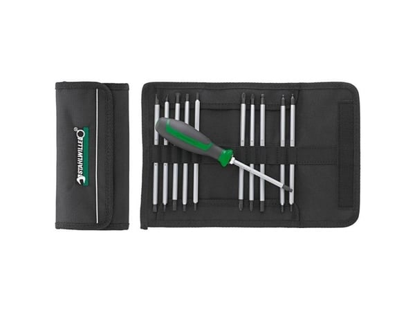 Stahlwille 4798 adapter-bitssett (11 deler) spor/kryss Phillips/Pozidriv/Unbrako/TORX