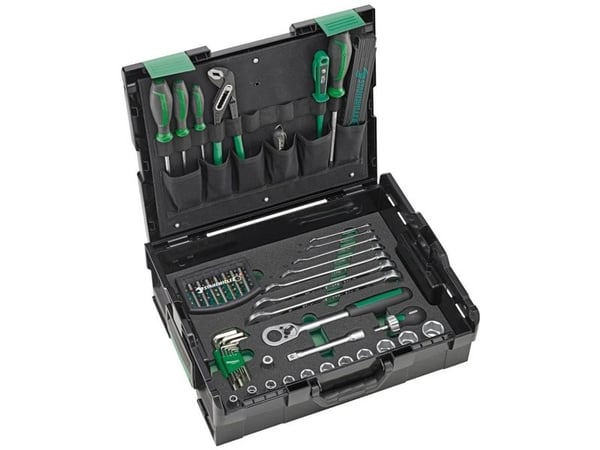 Stahlwille 97830700 STW L-BoXX Basic Set Verktygslåda med utrustning ABS plast Svart, Grön
