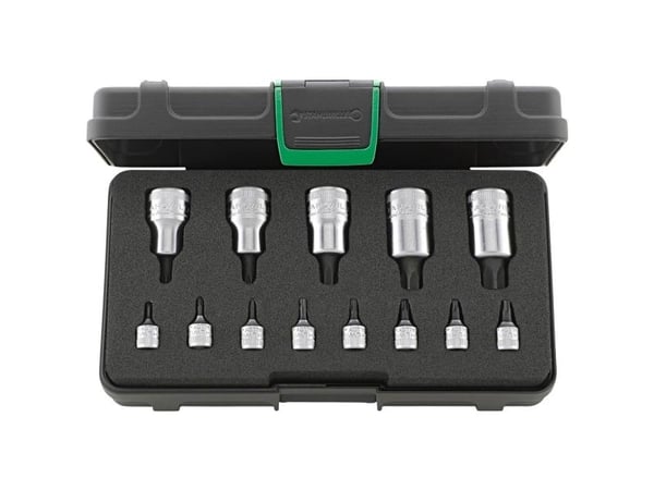 Stahlwille 54TX/44KTX/13 96011101 skrutrekker-bit-sett 1/2, 1/4, 13 deler