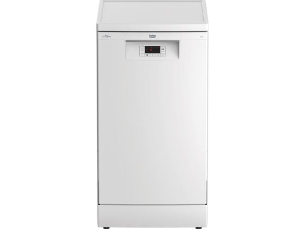 Beko BDFS15020W, Fristående, Slimline (45 cm), Vit, LED, Rostfritt stål, 10 kuvert