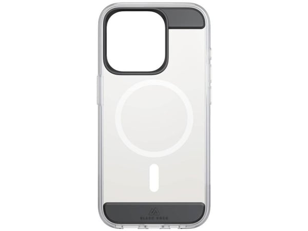 Black Rock Mag Air Protection, Etui, Apple, iPhone 15 Pro, 15,5 cm (6.12"), Sort, Gjennomsiktig