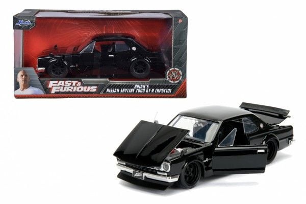 Jada Toys 253203004, Bybil, Montert på forhånd, 1:24, Nissan Skyline 2000 GT-R, Alle kjønn, Sort