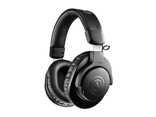 Audio-Technica ATH M20xBT - M Series - hodetelefoner med mikrofon - full størrelse - Bluetooth - trådløs, kablet - 3,5 mm jakk - svart