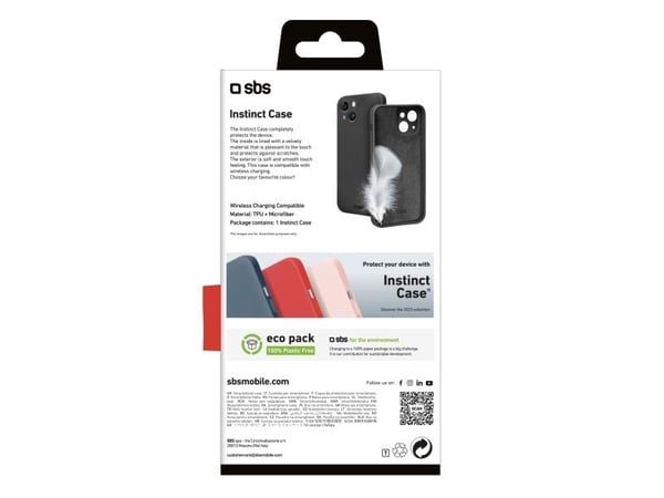 SBS TEINSTIP1567K, Etui, Apple, iPhone 15 Plus, 17 cm (6.7"), Svart