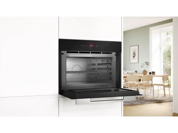 Bosch Serie 8 CEG732XB1, Innebygget, Grill mikrobølge, 36 l, 1000 W, Berøringskontroll, Sort