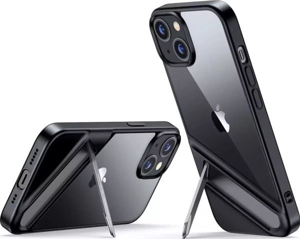 Ugreen LP633 beskyttelsesetui med stativ for iPhone 14 (90924) - hardt deksel med gelramme