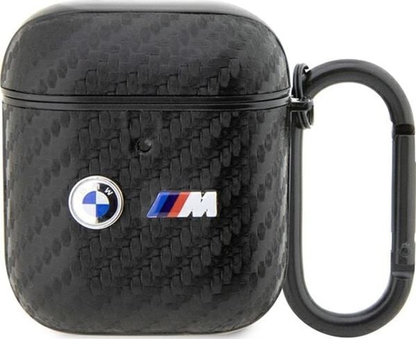 BMW BMA2WMPUCA2 AirPods 1/2-skydd svart/svart Carbon dubbelt metallogotyp