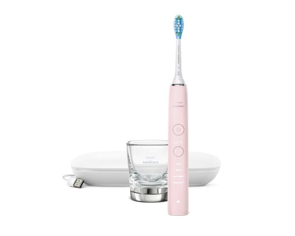 Philips Sonicare DiamondClean 9000 HX9911 - Tannbørste - trådløs - rosa