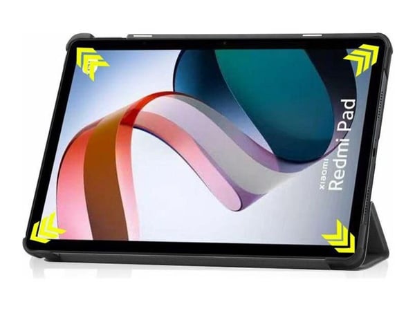 CoreParts - Lommebok for nettbrett - tri-fold caster, with auto-wake function - polyuretanlær - svart - for Xiaomi Redmi Pad