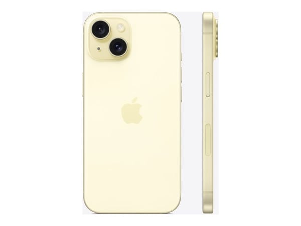 Apple iPhone 15 - 5G smartphone - dobbelt-SIM / Internminne 512 GB - OLED-display - 6.1" - 2556 x 1179 piksler - 2x bakkameraer 48 MP, 12 MP - fron...