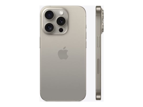 Apple iPhone 15 Pro - 5G smartphone - dual-SIM / Internminne 1 TB - OLED-skärm - 6.1" - 2556 x 1179 pixlar (120 Hz) - 3 st. bakre kameror 48 MP, 12...