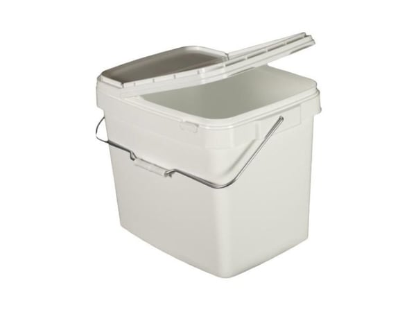 Mondex SQUARE back med lock 38x30x45 cm 34 l vit