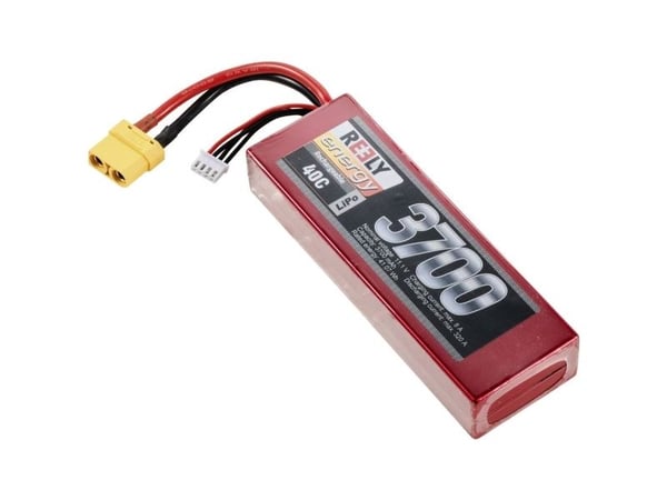 Reely Modellbau akkupakke (LiPo) 11,1 V 3700 mAh celler: 3 40 C Hardcase XT90 (RE-7851483)