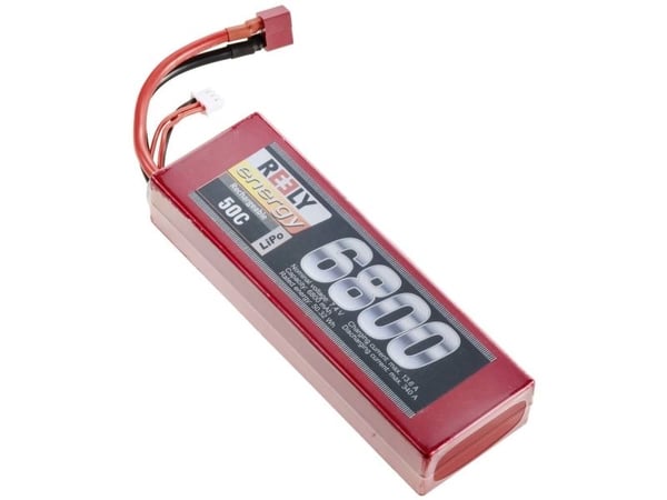 Reely mottakerbatteri (LiPo) 7,4 V 6800 mAh, antall celler: 2, 50 C hardcase T-kontaktsystem (RE-7856802) (RE-7856802)
