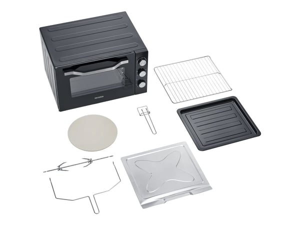 Severin 2073 Mini-uuni Ajastintoiminto, Grill-toiminto, pizzakivellä 60 l