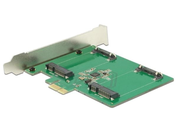 Delock - Lagringskontroll - 2-kanals - SATA 6 Gb/s - PCIe 2.0 x1