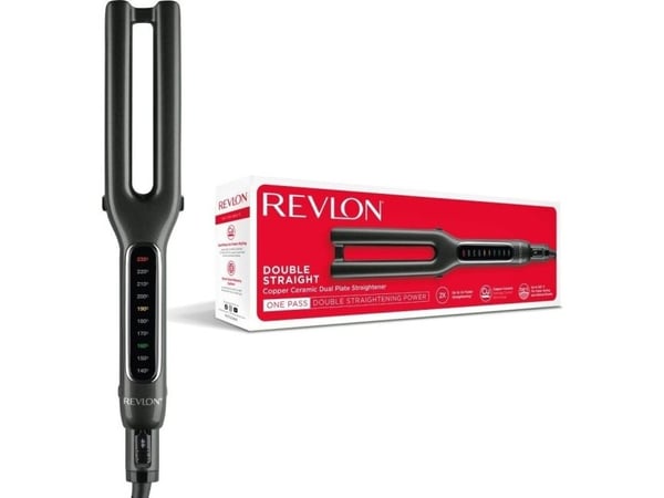 Revlonin kaksinkertainen hiusten suoristusrauta REVLON RVST2204E