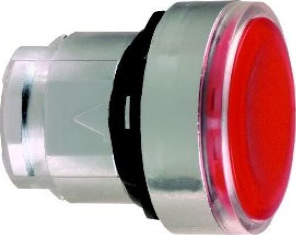 Schneider Electric ZB4BA48, Nappi, Kromi, Punainen, Metalli, IP66, IP67, IP69, IP69K, AC, 29 mm