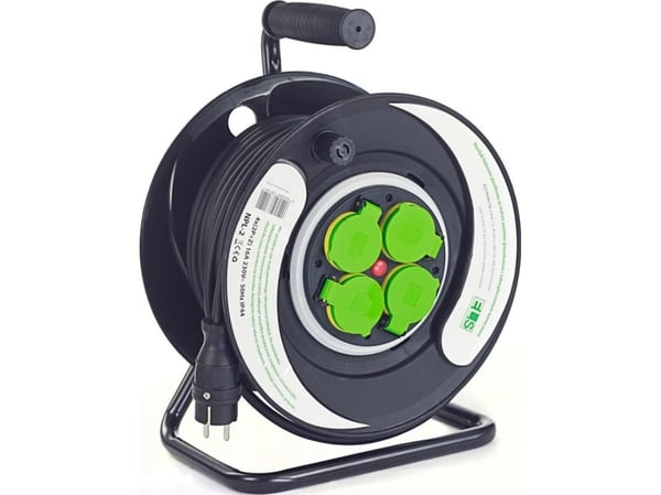 ELS Elektrotechnika Extension cord 25m OW3 * 2.5 4x230V IP44 T drum plastic fixed panel
