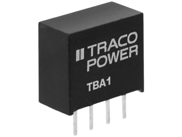 Traco Power TBA 1-2412, 6 mm, 10,2 mm, 11,7 mm, 1,6 g, 1 W, 21.6-26.4 V