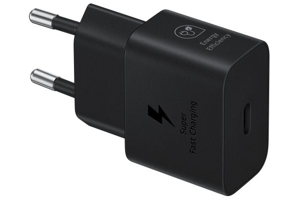 Samsung EP-T2510X - Strømadapter - med datakabel - 25 watt - 3 A - PD 3.0, PD/PPS, SFC (USB-C) - på kabel: USB-C - svart