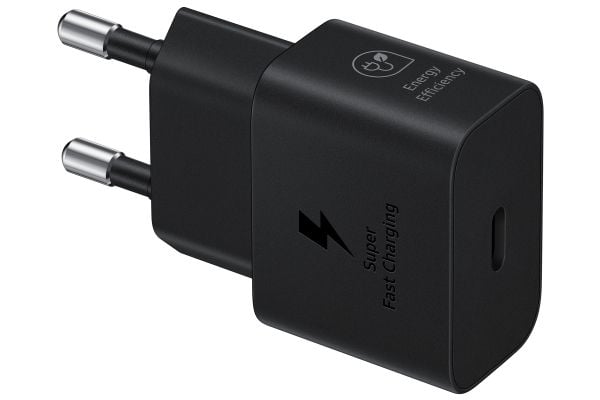 Samsung EP-T2510X - Strømadapter - med datakabel - 25 watt - 3 A - PD 3.0, PD/PPS, SFC (USB-C) - på kabel: USB-C - svart