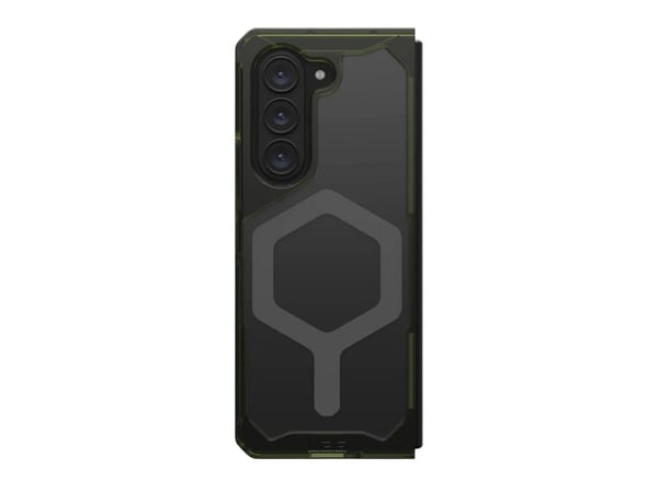 UAG Plyo Pro Series - Baksidedeksel for mobiltelefon - MagSafe-samsvar - termoplastisk polyuretanramme (TPU), PC-bakplate - oliven/romgrå - for Sam...