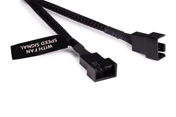 Alphacool Y-splitter 4-pinners til 4x 4-pinners PWM 15cm - svart