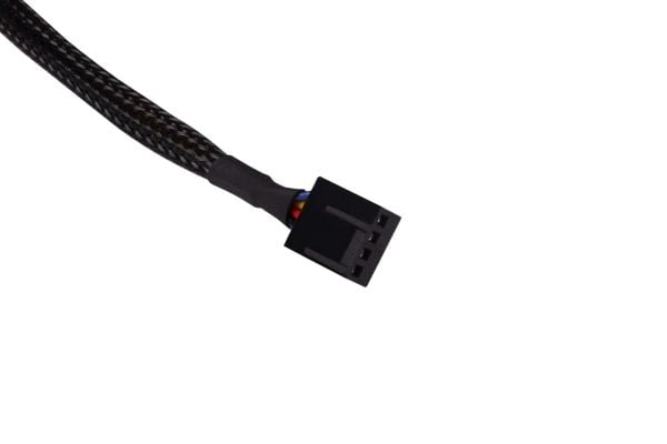 Alphacool Y-splitter 4-pinners til 4x 4-pinners PWM 60cm - svart