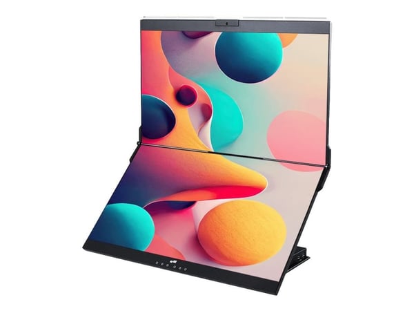 Mobile Pixels Geminos - Kaksois-LCD-monitori - 24" - 1920 x 1080 Full HD (1080p) @ 60 Hz - IPS - 250 cd/m² - 1000:1 - 2xHDMI, 2xUSB-C - kaiuttimet ...