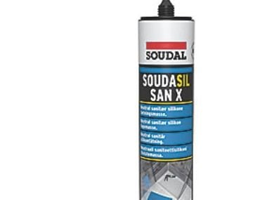 Soudasil SANX sanitetssilikone fugemasse 300ml patron, transparent