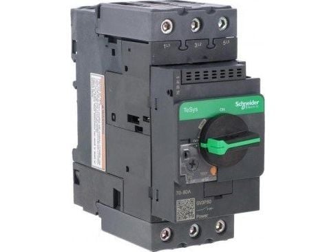 Schneider Electric GV3P80, Motorstartare, Svart, 50/60 hz, -20 - 60 ° C, -40 - 80%, 55 mm