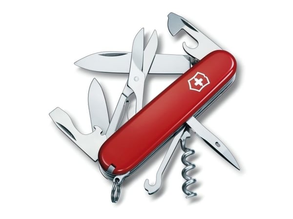 Victorinox 1.3703, Klappkniv uten lås, Multiverktøyskniv, Rustfritt stål, 18 mm, 82 g