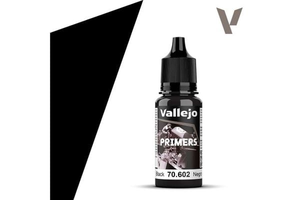 Vallejo 70.602, Grunning, Metall, Plast, Polyvinylklorid (PVC), Tre, Ferdigmikset, Messing, Metall, Plast, Tre, Sort, Matt