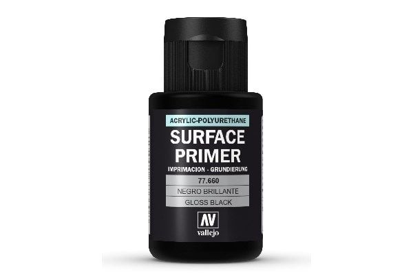Vallejo 77.660, Grunning, Metall, Polyvinylklorid (PVC), Tre, Ferdigmikset, Sort, Grå, Glossy, 0,032 l