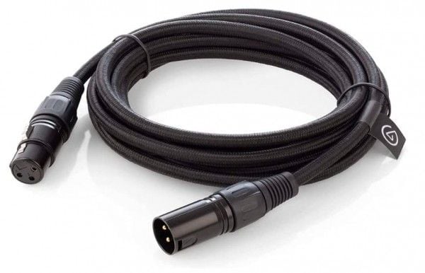 Elgato - Mikrofonkabel - XLR3 hann til XLR3 hunn - 3 m - skjermet - svart - for Elgato Wave XLR
