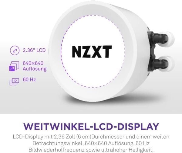 NZXT Kraken Elite 280 RGB - Kylsystem med vätska till processorn - med LCD-display - (för: LGA115x Socket, LGA1200, LGA1700, AM4, AM5) - koppar - 1...