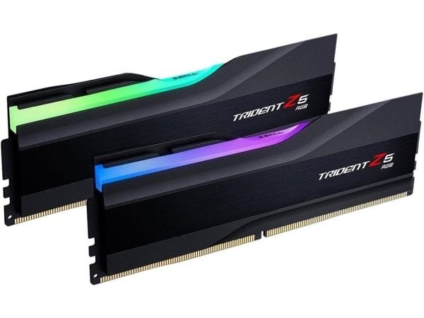 G.Skill Trident Z5 RGB - DDR5 - sett - 48 GB: 2 x 24 GB - DIMM 288-pin - 6000 MHz / PC5-48000 - CL40 - 1.35 V - ikke-bufret - on-die ECC - matt svart