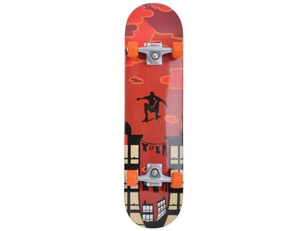 Skateboard Schildkrot Kicker Parkour brun/oransje/svart (510602)