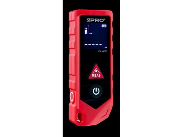Laseravstandsmåler PRO DL-40R med målebånd