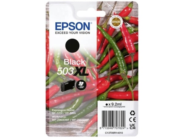 Epson 503XL blekkpatron svart for WorkForce WF-2960