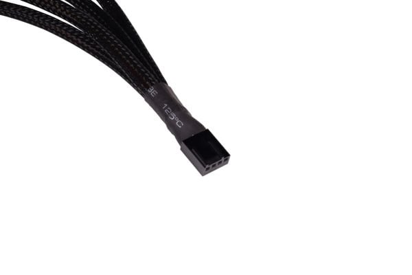 Alphacool Y-splitter 4-pins til 4x 4-pinners PWM 30cm - svart