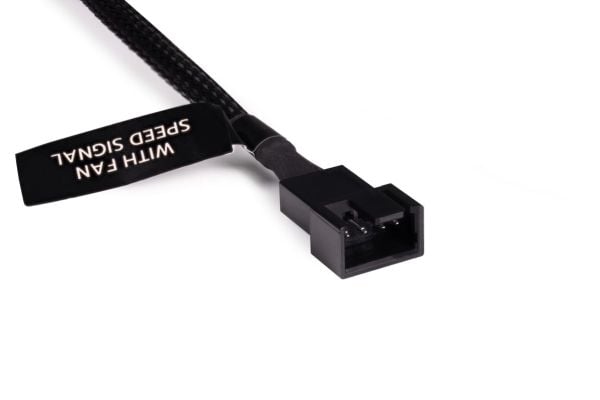 Alphacool Y-jakaja 4-nastainen 2x 4-nastaiseen PWM 30cm - musta