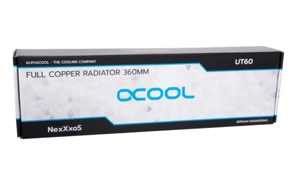 Alphacool 14390, Radiator, Kopper, Stål, Sort, 1/4", 60 °C, 1,5 stang