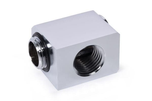 Alphacool 17584, Vannblokk, Messing, Kromfarget, 1/4", 90°, 23,5 mm